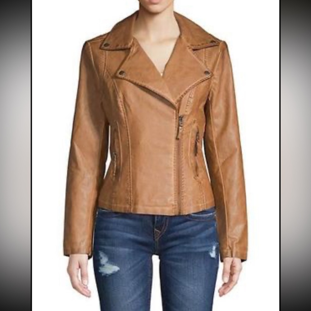 NWOT Max Studio Vegan Leather Jacket
